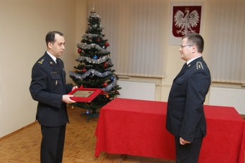 Uroczysty apel związany z odejściem na zaopatrzenie emerytalne funkcjonariusza