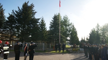 Obchody Dnia Flagi Rzeczypospolitej Polskiej w Komendzie Miejskiej PSP w Koszalinie