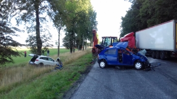 Groźny wypadek na krajowej szóstce