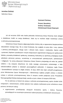 Tryb i zasady udzielania dotacji dla jednostek Ochotniczych Straży Pożarnych na zadanie publiczne „Dofinansowanie jednostek Ochotniczych Straży Pożarnych” w 2019 roku.