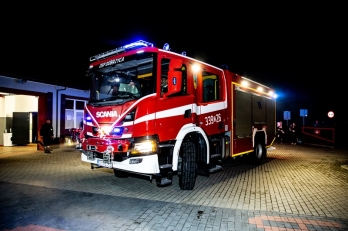 Nowy samochód gaśniczy w OSP DOBRZYCA.